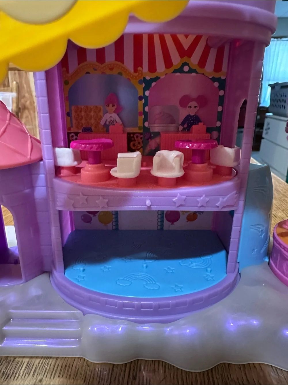 The Polly Pocket Rainbow Funland Theme Park Playset by Mattel